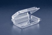 SLP32 Inline Plastics Hinged Carryout 9-3/8x6-3/4x2-5/8 300 per case