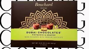 bouchaard dubai chocolate 16oz box pistachio & knafeh