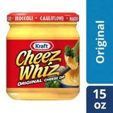 Kraft Cheez Whiz Original Cheese Dip, 15 oz Jar (Pack of 2)