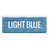 Light Blue Shiny Candy Bar Wrapper Foil Sheets for over wrapping chocolate bars - 40 Sheets