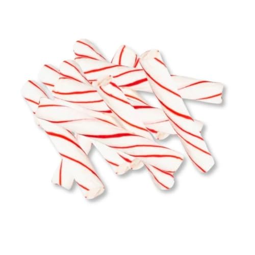 Soft Peppermint Sticks Individually Wrapped Bulk Bag - 5 lb (Approx. 225 pieces)