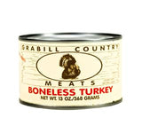 Grabill Country Meats - Pack of 4 - Turkey Chunks - Fully Cooked & Ready To Eat - 13 oz. Cans Boxed