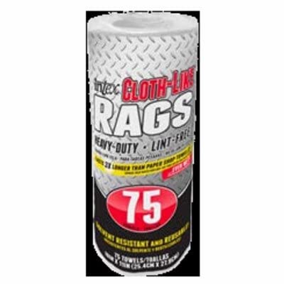 Intex NW-00454-75 Cloth-Like Rags, White, 10 x 11-in, 75-Ct. - Quantity 1