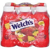 Welch's Single Serve Fruit Punch Juice, 6pk(Case of 2)
