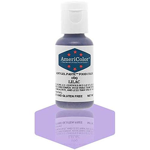 AmeriColor, Lilac, 0.75 Ounce Bottle, Soft Gel Paste Food Color