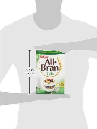 Kellogg's All Bran Buds Cereal 500g/17.6oz, 4-Pack (Imported from Canada)
