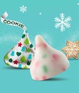 Kissis Sugar Cookie Flavored White Crème with Bits of Cookie Pieces | 2 Pounds (Approx. 180 Pieces) | Limited Edition | Bulk Individually Wrapped