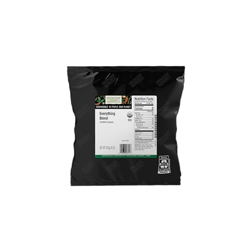 Frontier Co-op Organic Everything Blend Seasoning. 16 Oz, Bulk Bag - For Everything Bagels, Eggs, and Salads