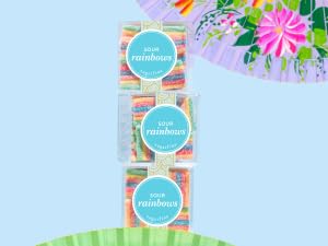 Sugarfina Sour Rainbows Small Candy Cube, Gummies, 3.2 oz, 1 Count