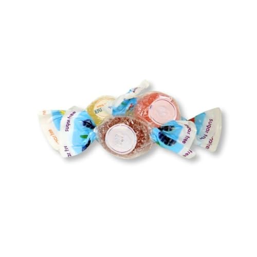 Sugar Free Italian Fruit Chews Individually Wrapped Bulk Candy - 5 lb (Approx. 300 pieces)