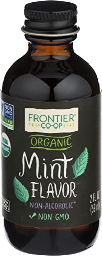 Frontier Co-op Organic Mint Flavor, 2 fl oz. - For Baking and Culinary Use
