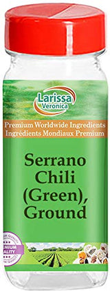 Serrano Chili (Green), Ground (8 oz, ZIN: 526622) - 2 Pack