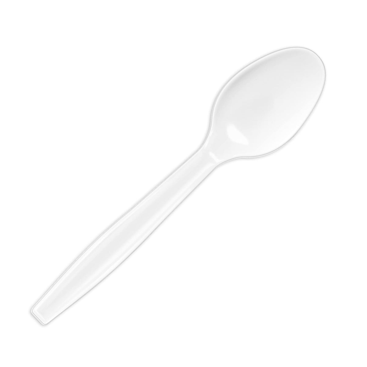 Highmark Full-Sized Plastic Spoons, White, Box Of 1000, 3585490689