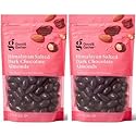 2 Set- Good & Gather Himalayan Salted Dark Chocolate Almonds. 13 Ounce. Sweet and Salty Snack. 64% Cacao. (2 Pack) 1.0 Count