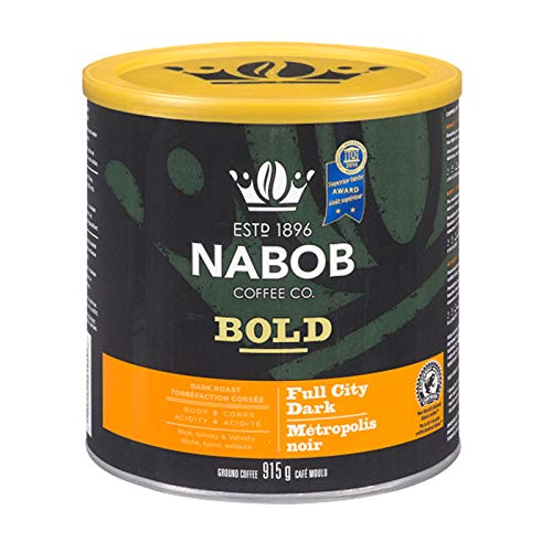 Nabob Coffee co Bold - Full City Dark Ground Coffee, 915g, Imported by Canada