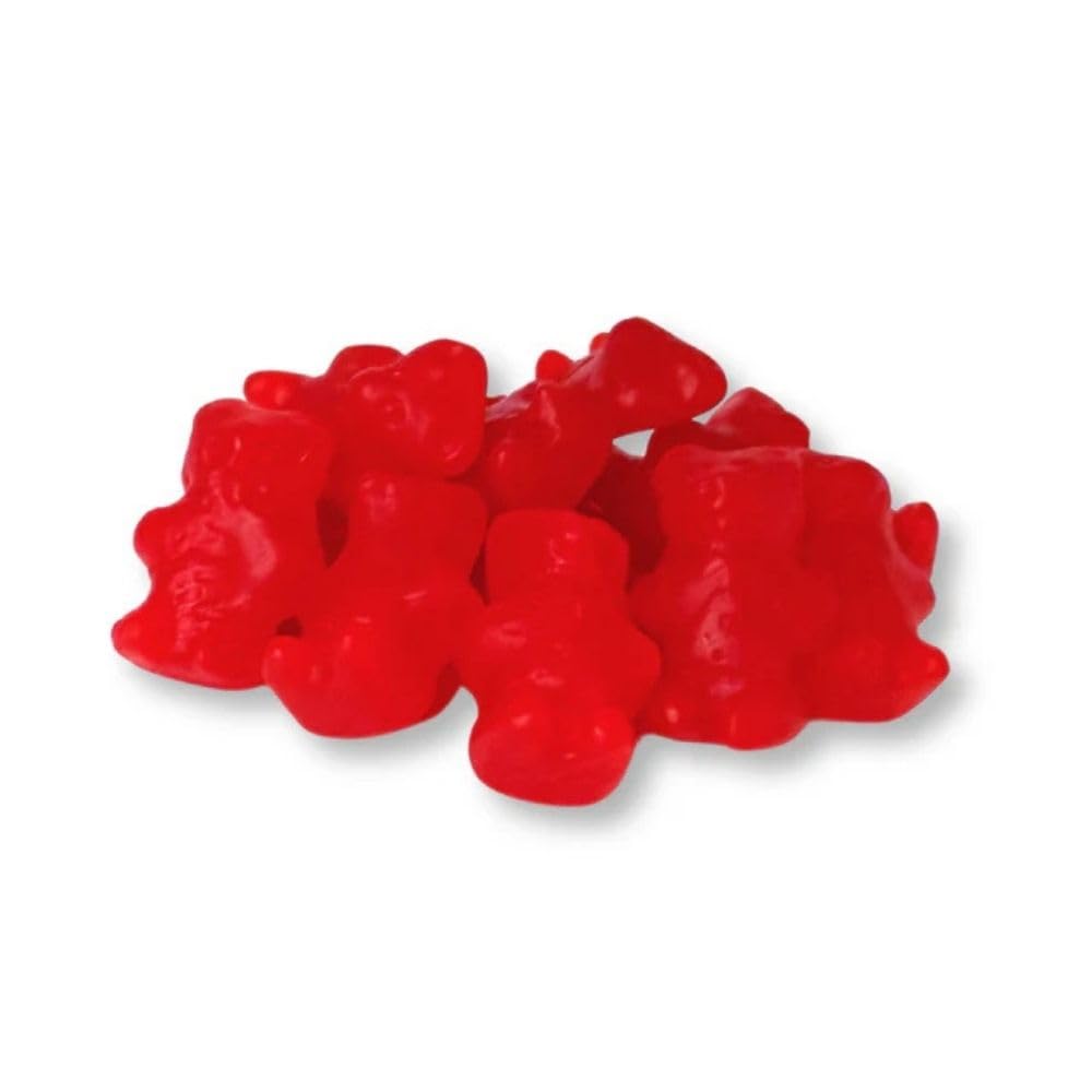 Cinnamon Gummy Bears Chewy Candy Bulk Bag - 5 lb (Approx. 250 pieces)