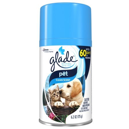 Glade Automatic Spray Air Freshener Refill, Pet Clean Scent, 6.2 Fluid Ounces