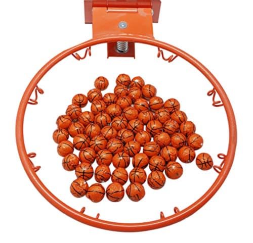 Chocolate Covered Basketballs - 1 LB Resealable Stand Up Bag (approx. 80 pieces) - Individually Wrapped Milk Chocolate Basketballs - Bulk Party Filler