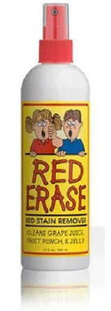 Red Erase Stain Remover Safe for Children & Pets Biodegradable 12 oz Bottle