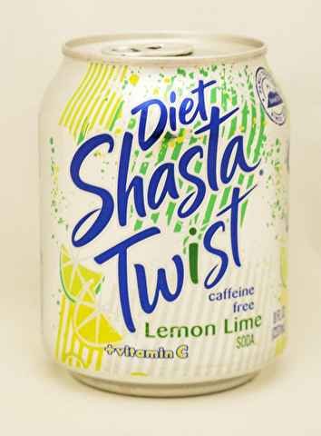 Shasta Diet Lime Lemon Soda, 8 ounce -- 48 per case.