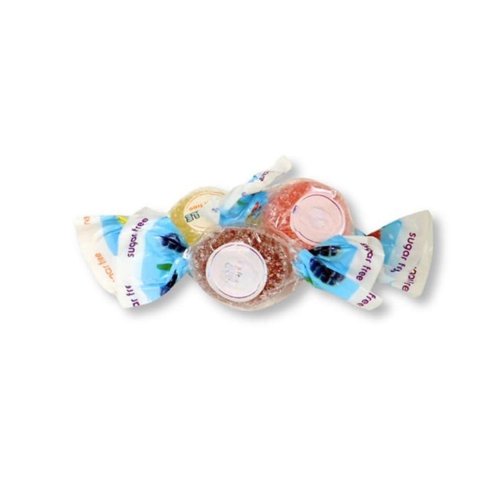 Sugar Free Italian Fruit Chews Individually Wrapped Bulk Candy - 5 lb (Approx. 300 pieces)