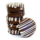 All City Candy Chocolate Covered "Sandwich-like-Cookies", Half Milk & Half Dark, 12-Piece Gold Gift Box, Hand-dipped gourmet treats for Corporate