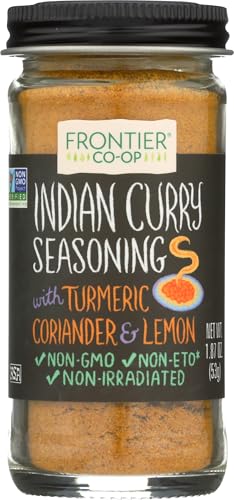 Frontier Co-op Indian Curry Seasoning, 1.87 Ounce Bottle, Complex Flavor with Turmeric, Coriander and Lemon