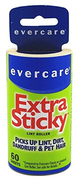 Evercare Garment Lint Roller Extreme Stick Refill - 60 Sheets