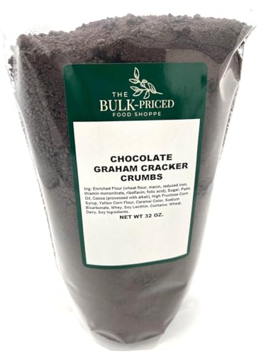 Chocolate Graham Cracker Crumbs, Bulk Size (2 lb. Resealable Zip Lock Stand Up Bag)
