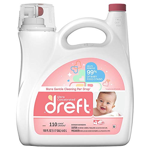 Dreft Ultra Concentrated Liquid Laundry Detergent, 150 Fl. Oz