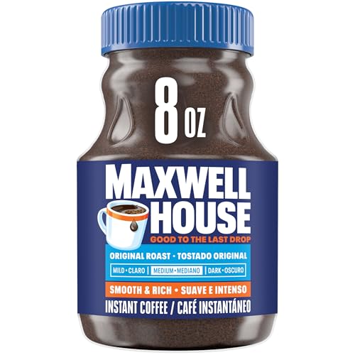 Maxwell House Original Roast Instant Coffee, 8 oz Jar
