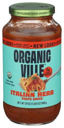 Organicville, Italian Herb Pasta Sauce, 24 Ounce