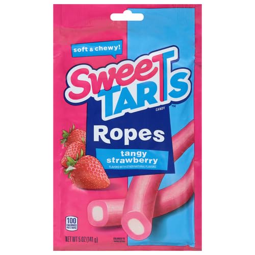 SweeTARTS Ropes, Tangy Strawberry, 5 oz