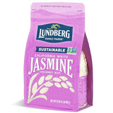 Lundberg Jasmine Rice, Long Grain White Rice - Non-Sticky, FluffyAromatic Rice, Sustainably Grown in California, Pantry Staples, Chip Clip Included, 32 Oz