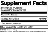 Parsley 4:1-450 mg (100 Capsules, ZIN: 521072) - 3 Pack