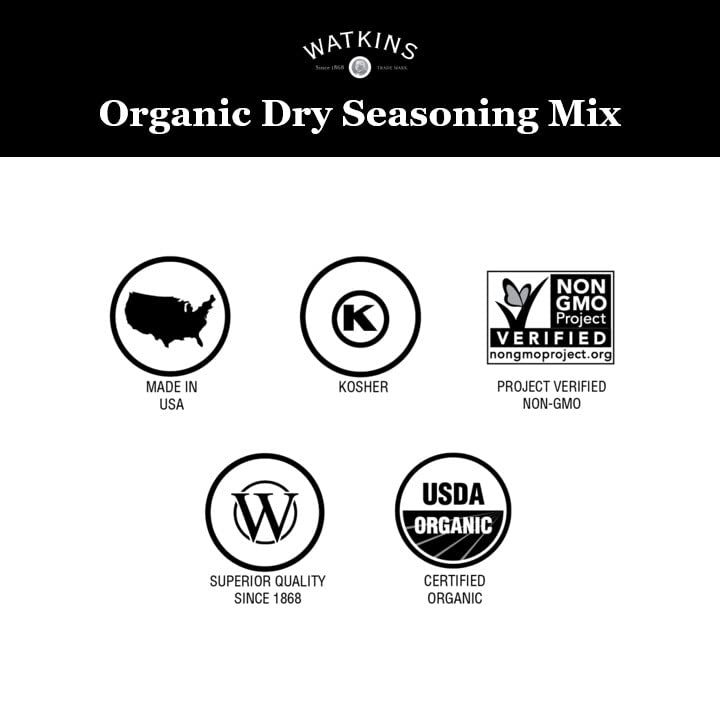 Watkins Organic Gourmet Dry Seasoning Mix, Chili, 18.3 Ounce (Pack of 1)