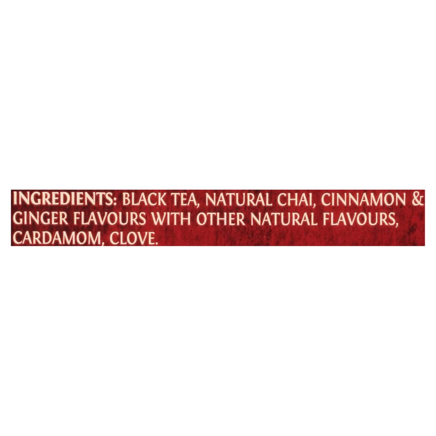 Twinings Ultra Spice Chai Tea Bags - Individually Wrapped, Black Tea with Cinnamon, Ginger, Cardamon & Clove, Clover Honey Stick Included, 20 Count