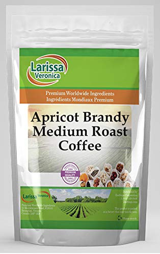 Apricot Brandy Medium Roast Coffee (Gourmet, Naturally Flavored, Whole Coffee Beans) (8 oz, ZIN: 559762)