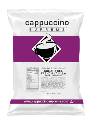 Cappuccino Supreme 1.2 lb bag Sugar Free French Vanilla Instant Cappuccino Mix