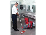 Unger SmartColor Wet Mop Nylon Frame, 16" L, Red, 1-Count