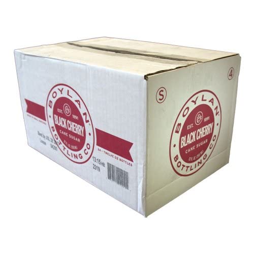 Boylan Bottling Co Black Cherry Soda, 12 Ounce -- 24 per case.