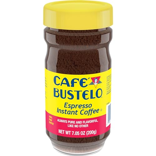 Café Bustelo Espresso Style Dark Roast Instant Coffee, 7.05 Ounces