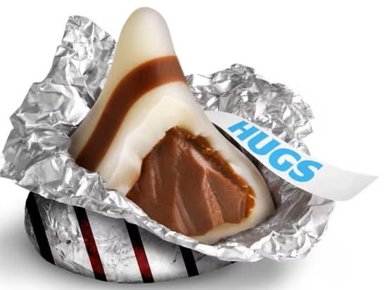 Kisse's HUGS Milk Chocolate & White Creme Candy Bulk 2 LB Approx 200 Pieces Individually Wrapped Party Favor Candy
