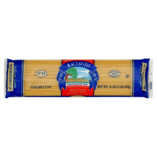 Racconto Spaghettini, 16-Ounce Packages (Pack of 20)