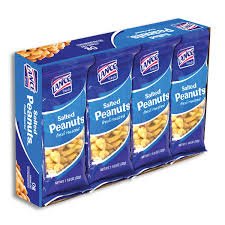 Lance Salted Peanuts 1.125 oz, 8 pack