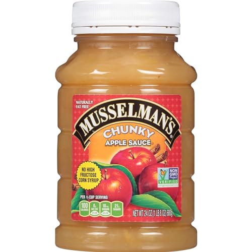 Musselman's Chunky Apple Sauce Plastic Jars, 24 Ounce