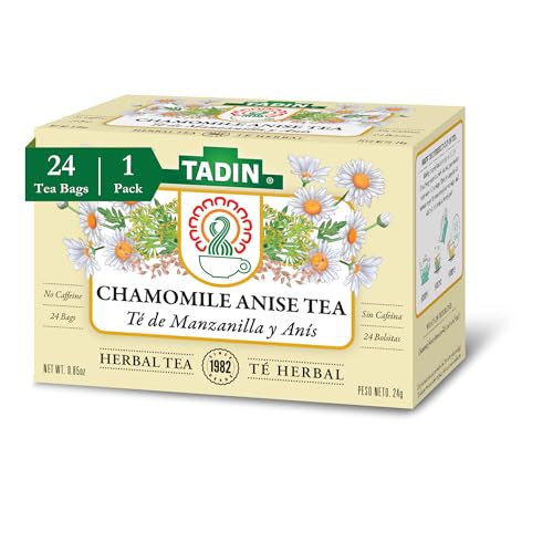 Tadin Tea, Manzanilla & Anis Chamomile With Anisse Tea, 24 Count Tea Bags