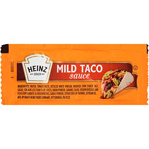 Heinz Mild Taco Sauce Single Serve Packet (0.3 oz Packets, Pack of 200)