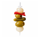 GROTAMINARDA | Spicy Pickled Skewers | 300 G Gourmet Spanish Antipasto Skewers with Olives Pickles & Peppers Mediterranean Tapas 10.6 oz (10.6 oz (2