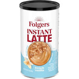 Folgers French Vanilla Flavored Instant Latte, 16 Ounce